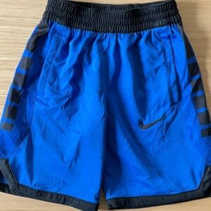Nike Boy’s Blue/Black Dri-Fit Athletic Shorts with Side Pockets Size S